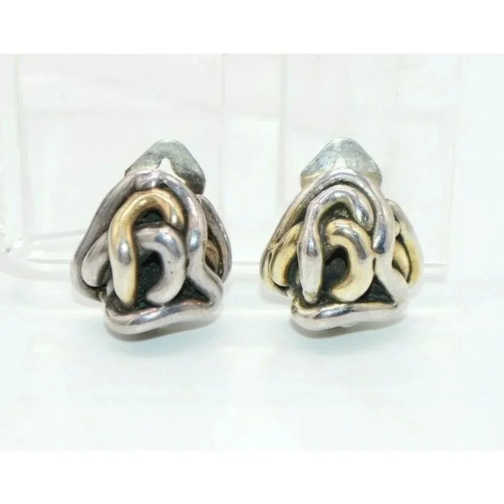 Native American Signed Sterling Silver Modernist